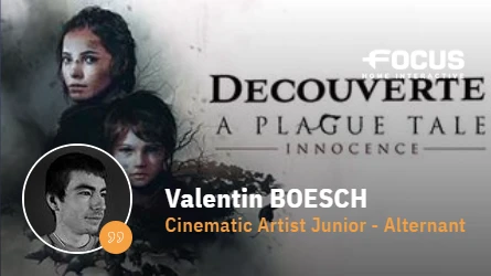 Stage Alternance Valentin Boesch Cinematic Artist Junior